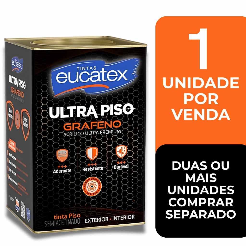 TINTA EUCATEX ULTRA PISO GRAFENO BRANCO 18LT