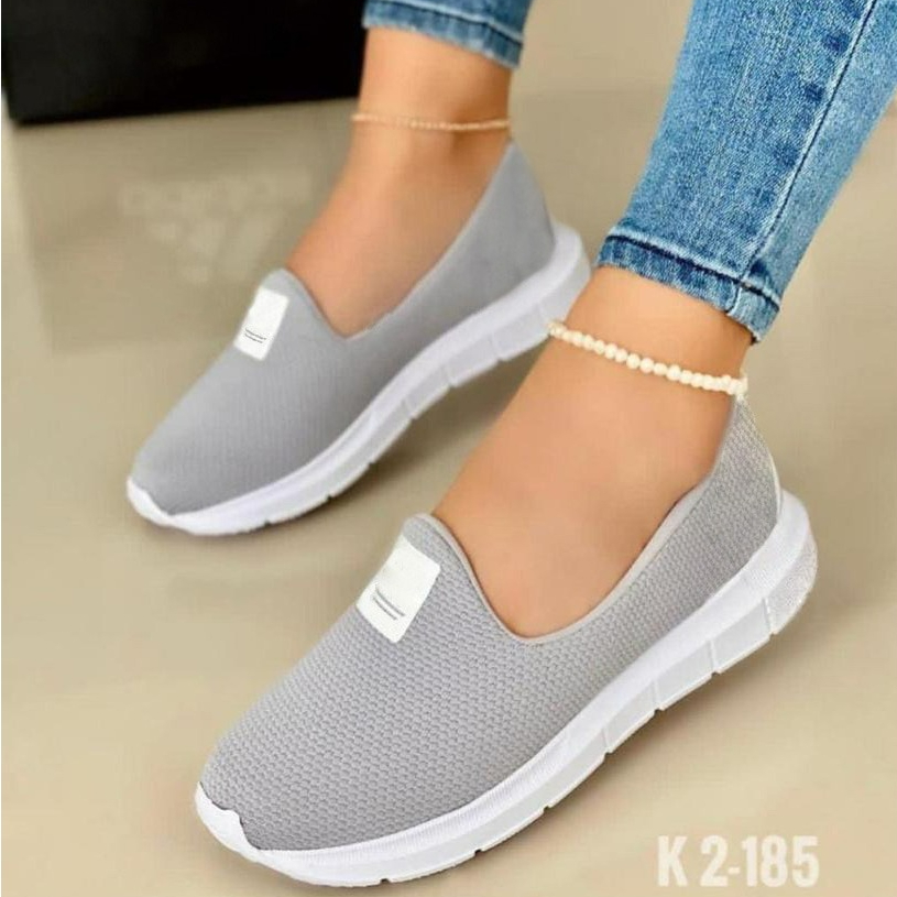 Tênis Sapatilha Feminino Casual Slip-on Calce Fá
