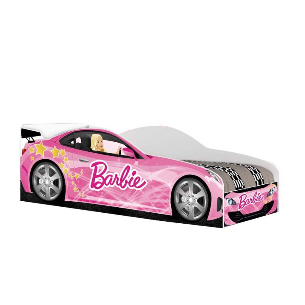 Cama Juvenil Menina Modelo Carro Barbie Rosa  Estr