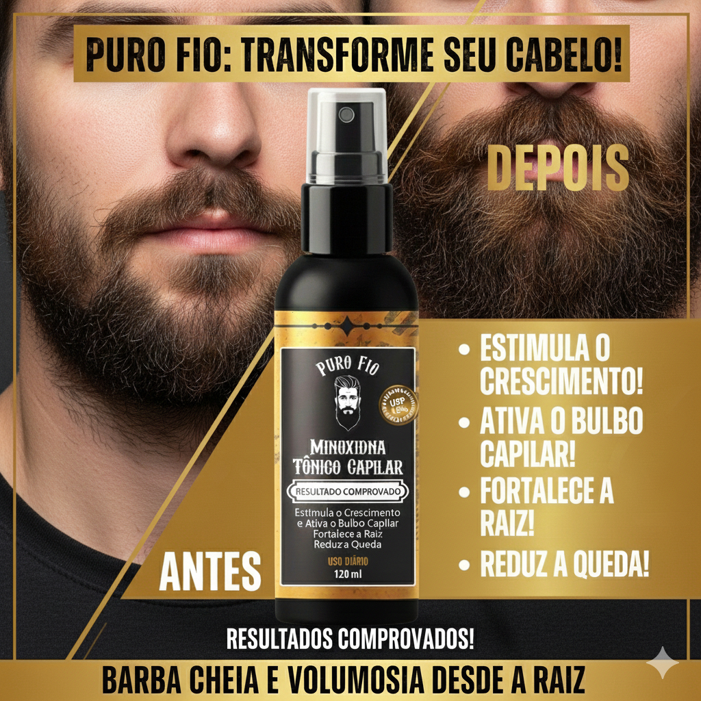 Kit 2 Tônico Crescimento Barba Pro Barber 120ml C