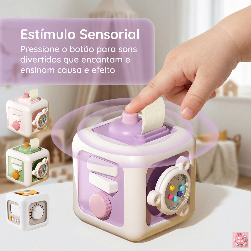 6 em 1 Montessori Brinquedos Educativos Sensory Bu