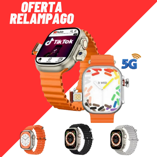 Relógio Smartwatch 5G HW Ultra 2 Call Android Ent