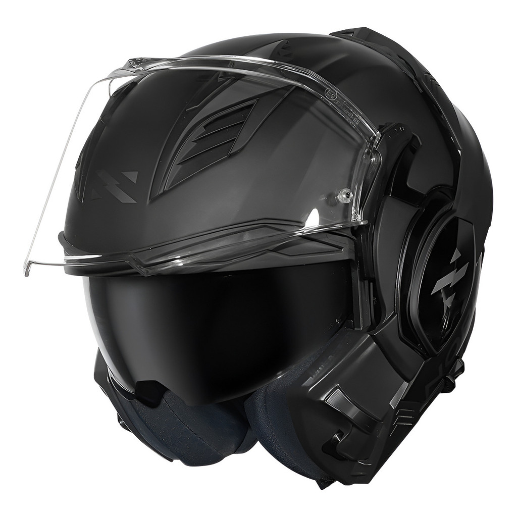 Capacete Articulado 180 Graus Norisk Avenger Preto