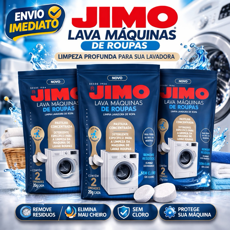 Jimo Lava Máquina de Lavar Roupa Pastilha 20g 