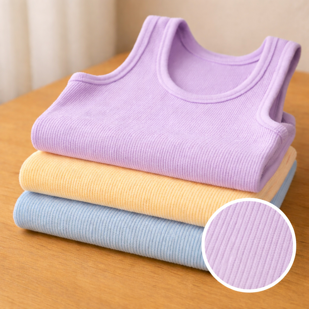 Kit 3 Regata Canelada Feminina Lisa Blusa Básica 