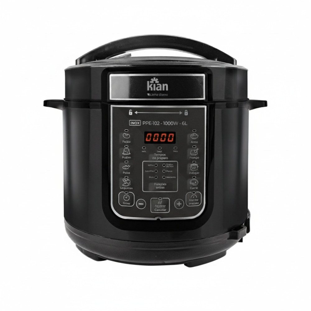 Panela de Pressão Elétrica PPE-102  6L Kian Time