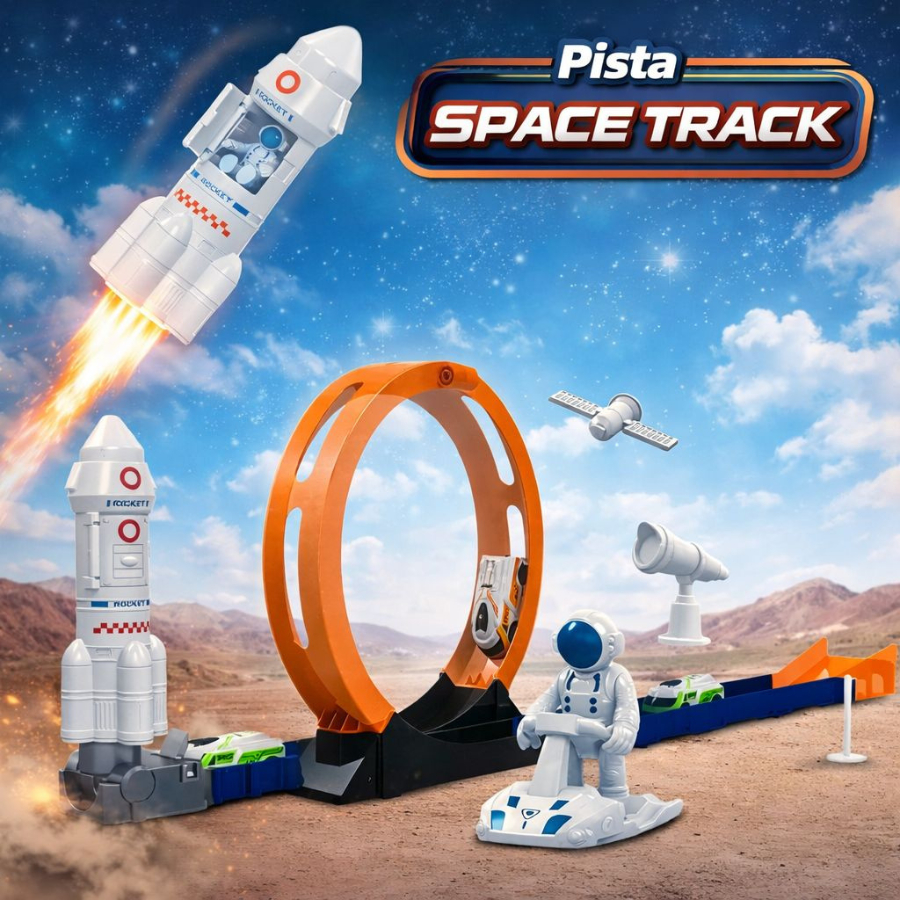 Pista Space Track Infantil 70Cm Looping Radical c/