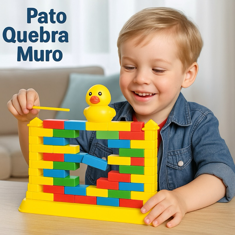 Jogo Do Patinho Quebra Muro Brinquedo Infantil Edu