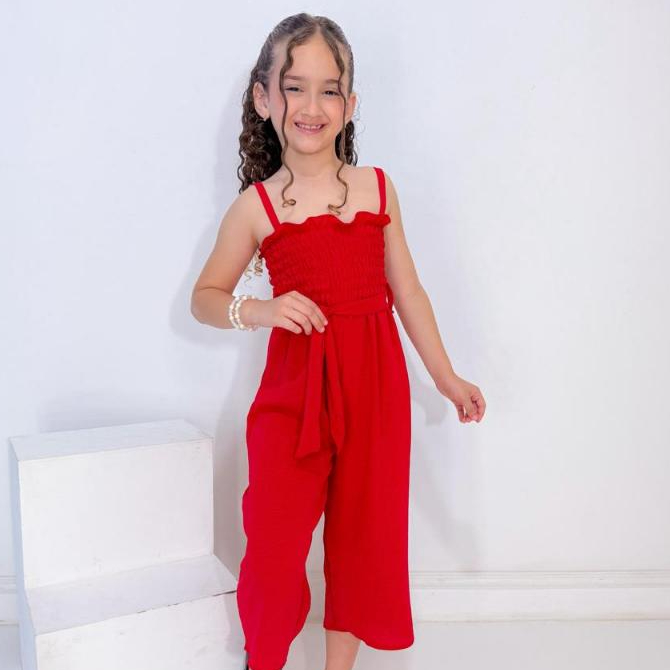 Macacão Pantacurta Infantil Menina Em Duna  4 a 1