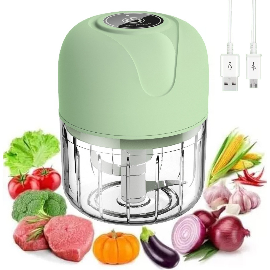 Mini Processador Elétrico de Alimentos Portátil 