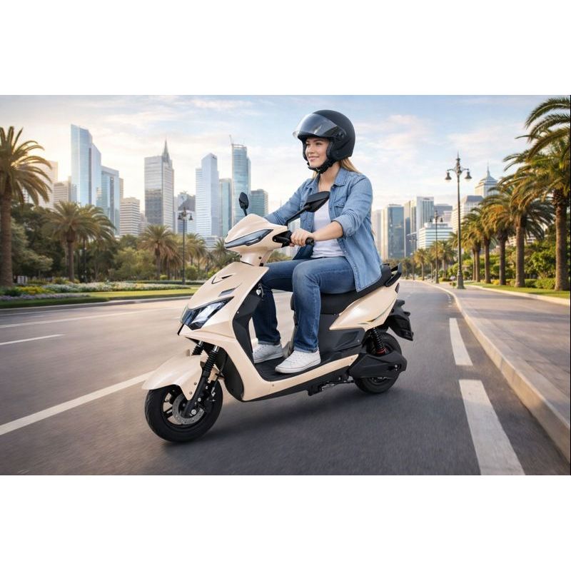 Moto Scooter Eletrica Adulto Branca ALL Shop
