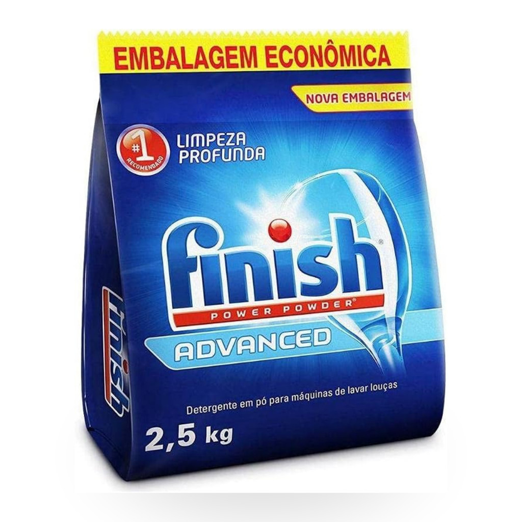 Detergente Em Pó Finish Para Lava Louças 2,5kg L