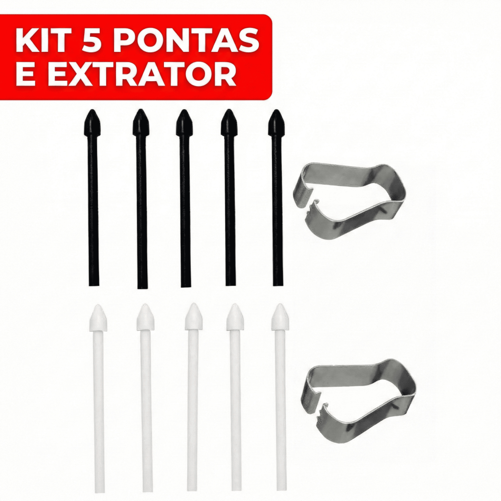 Kit 5 Pontas Ponteiras Caneta S Pen Samsung  Table
