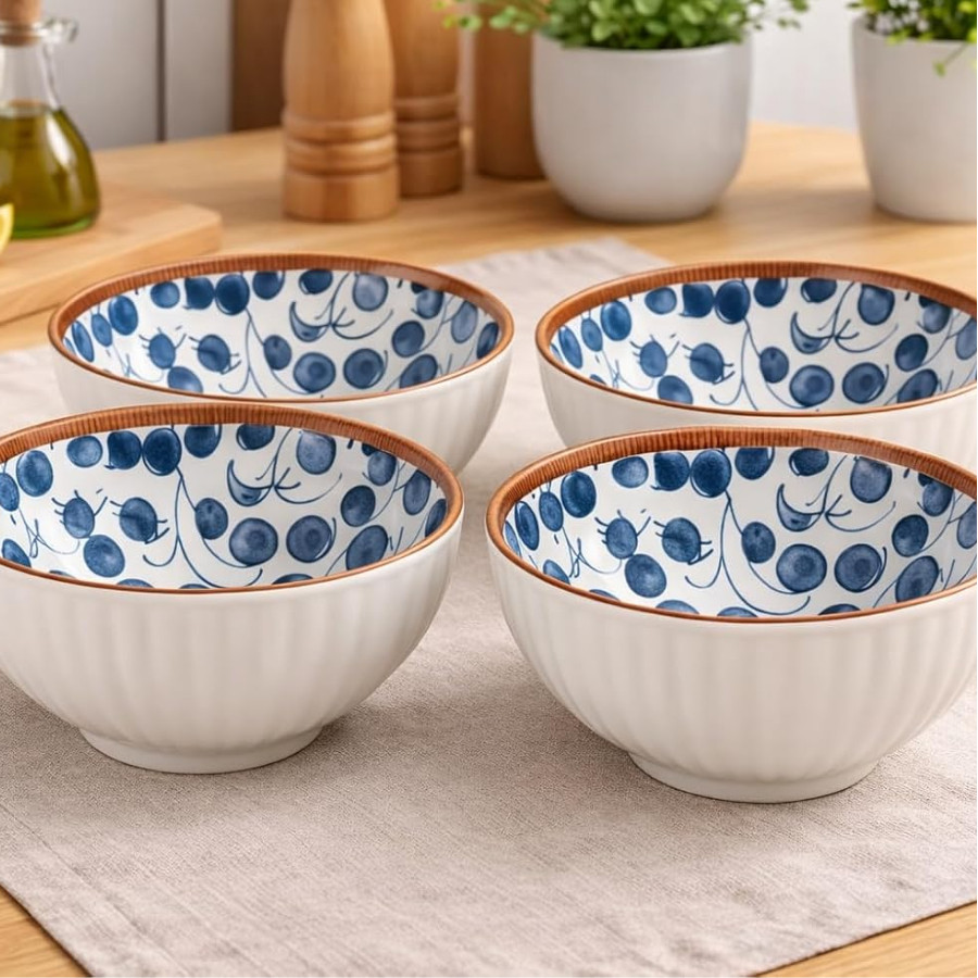 Bowl Porcelana Coleção Azzurea  Mesa Posta Elega