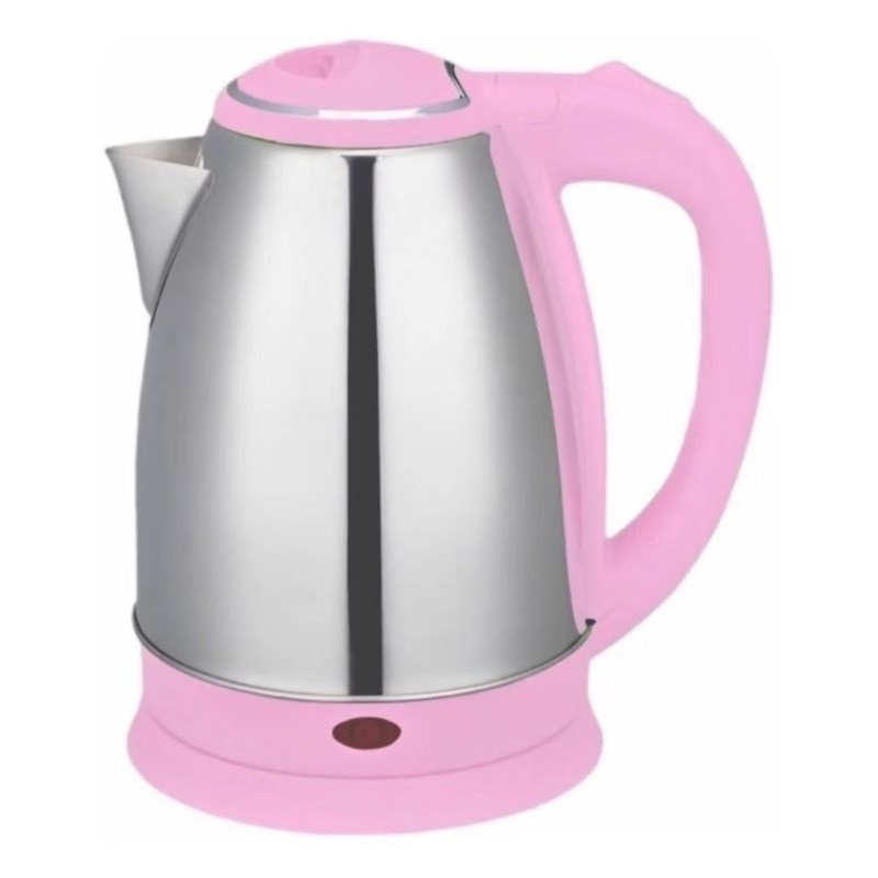 Chaleira Elétrica Inox 220v Rosa  Fervura Rápida