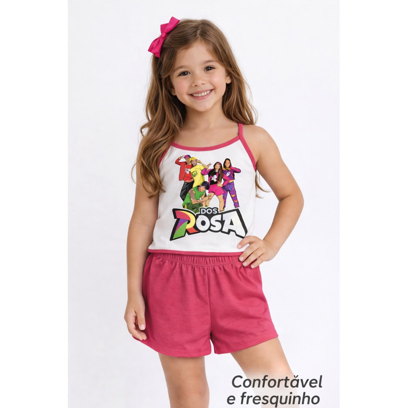 Emily Vick Dos Rosas Pijama BabyDoll Infantil meni