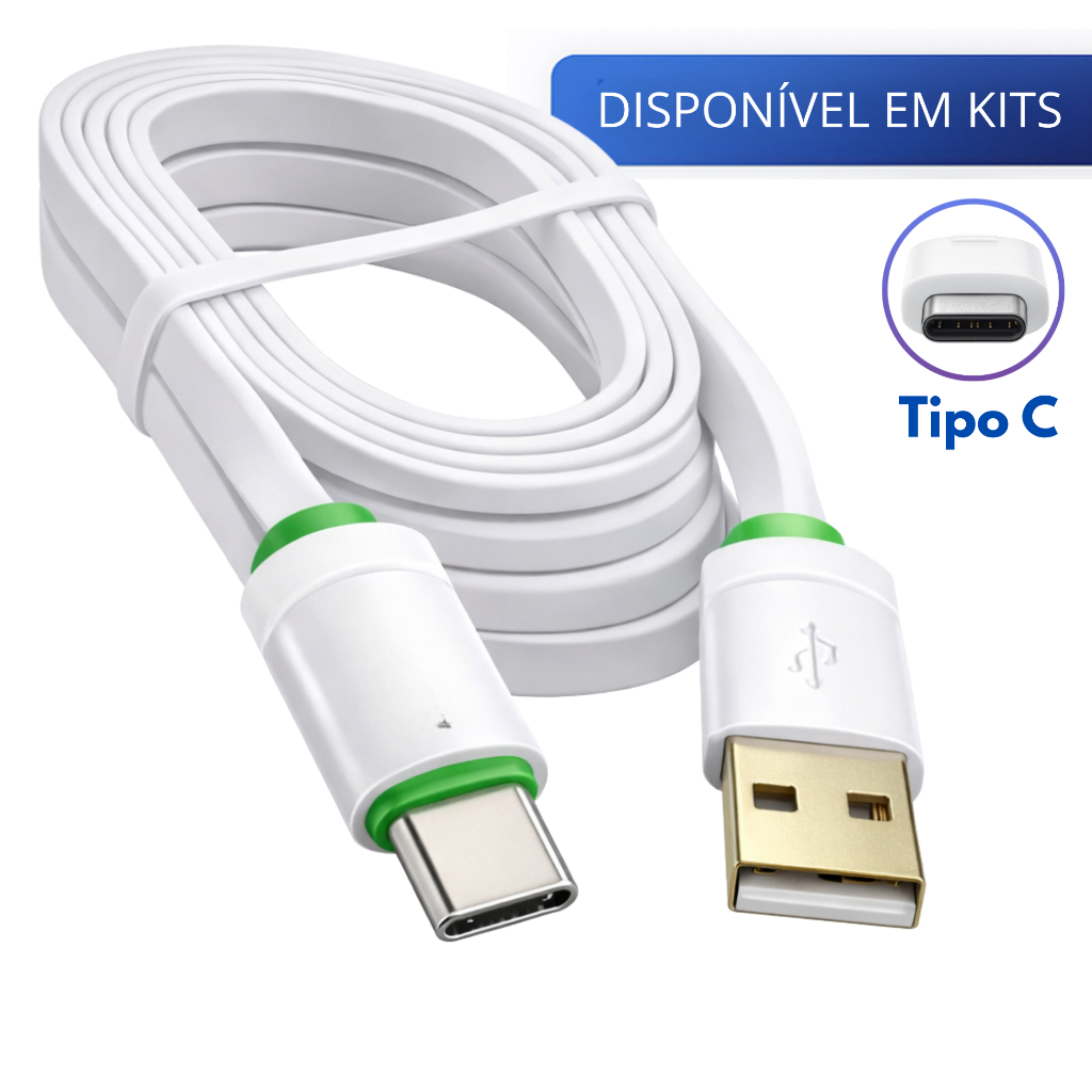 Cabo Tipo C Carregador Usb Ultra Rápido Reforçad