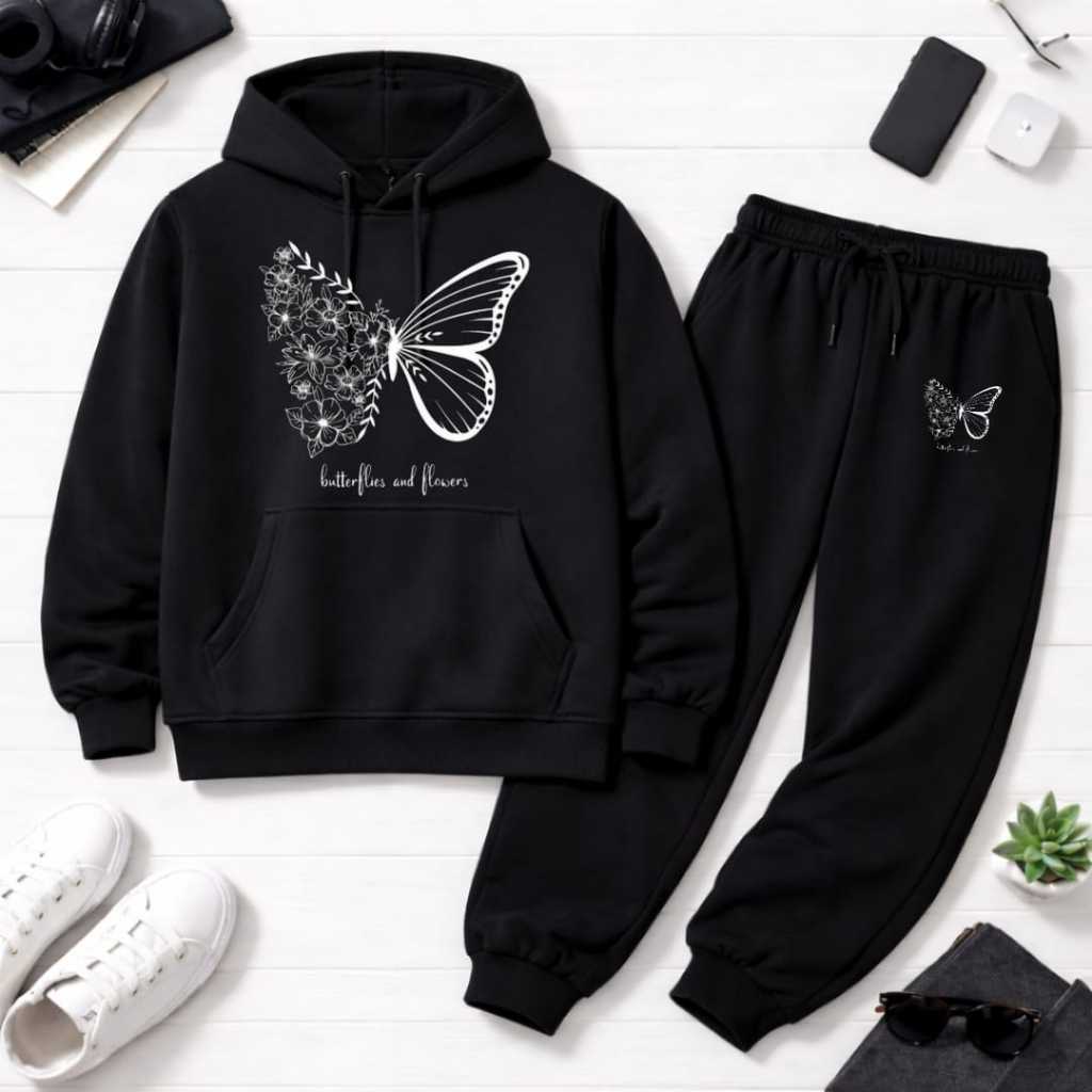 Conjunto de Moletom Infantil e Juvenil Estampado B