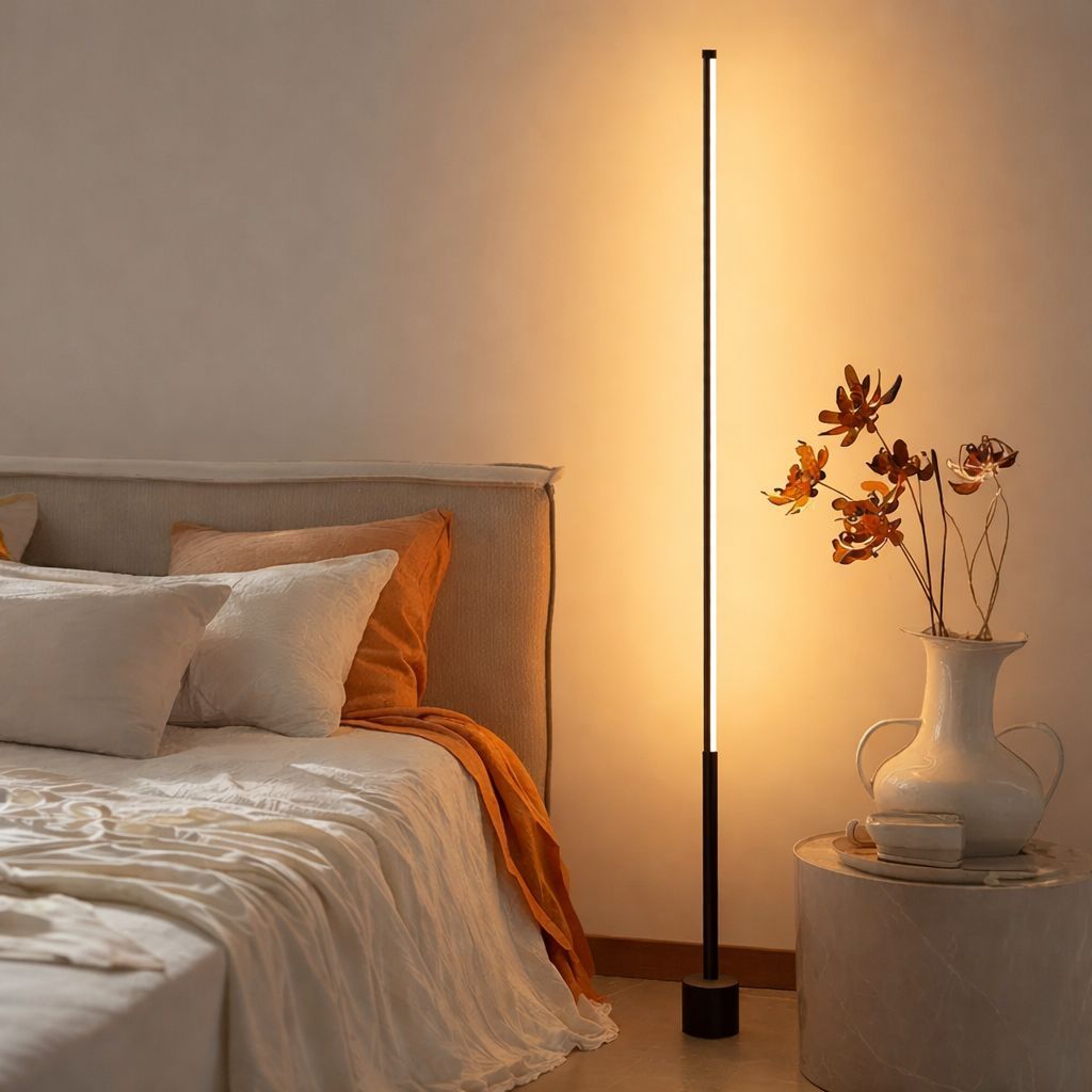 Luminária de chão led nórdica luz ambiente de c