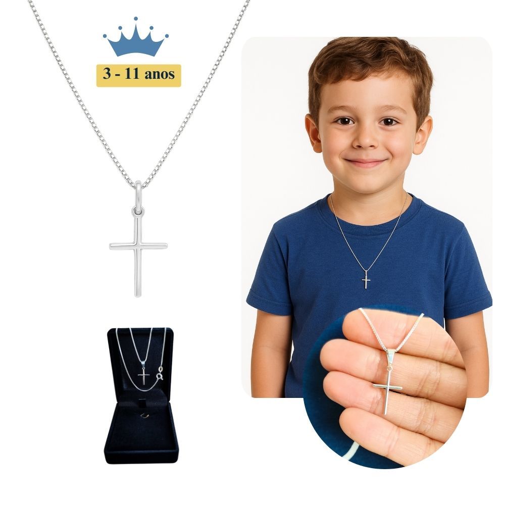 Corrente Infantil Criança Masculino Banhado A Pra