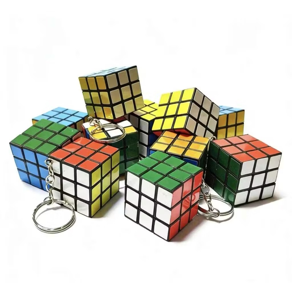 Kit 6 / 12/24 Chaveiro Mini Cubo Mágico Funcional