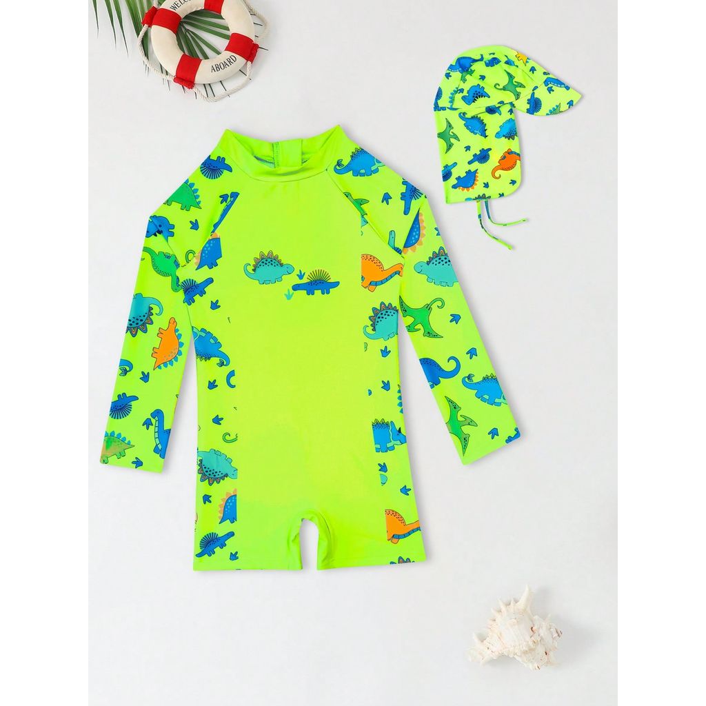 NB VEST Conjunto Bebê Praia com Touca  Modelo Div