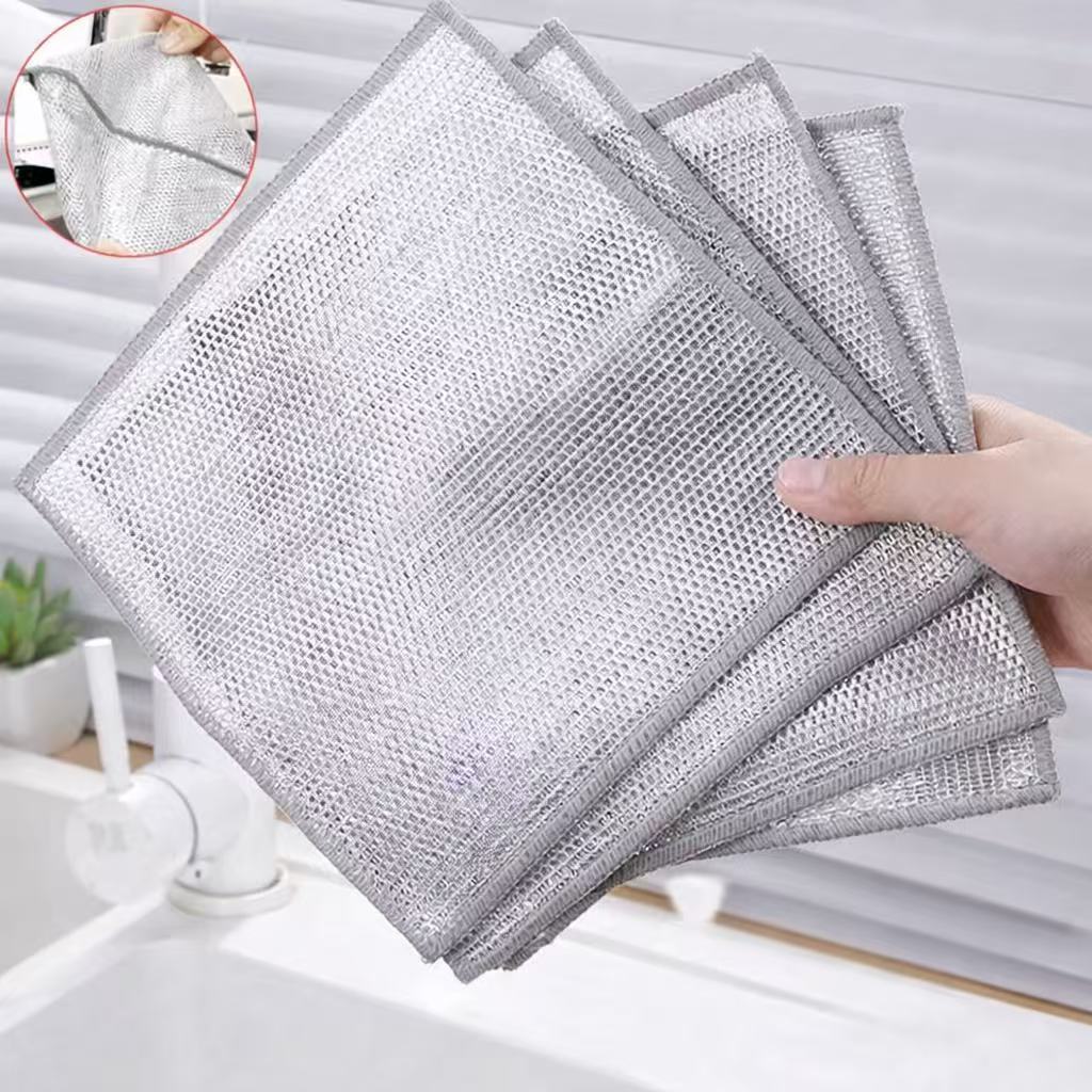 Kit Pano de Limpeza de Arame Metálico Não Oleoso