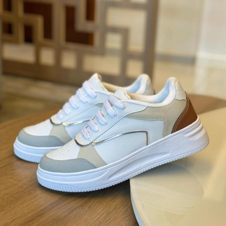 Tênis Feminino Casual Blogueira Confortável e Es