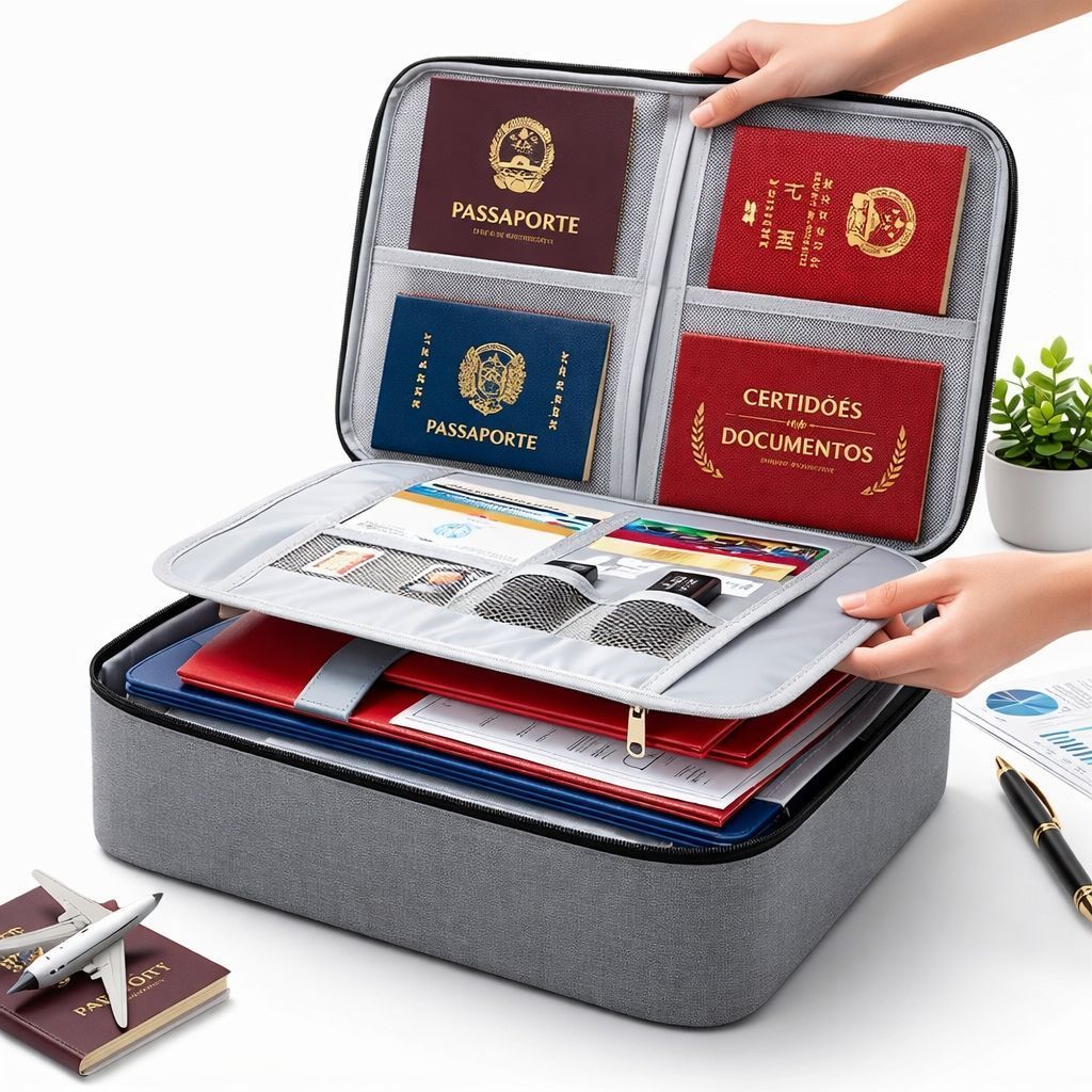 Bolsa Pasta Organizador De Documentos Vários Comp