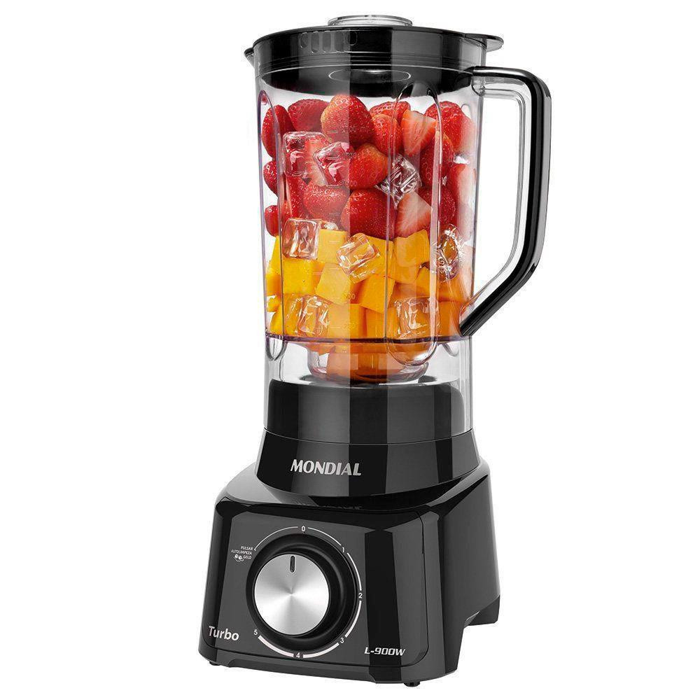 Liquidificador Turbo Full Black L900FB 900W com 5 