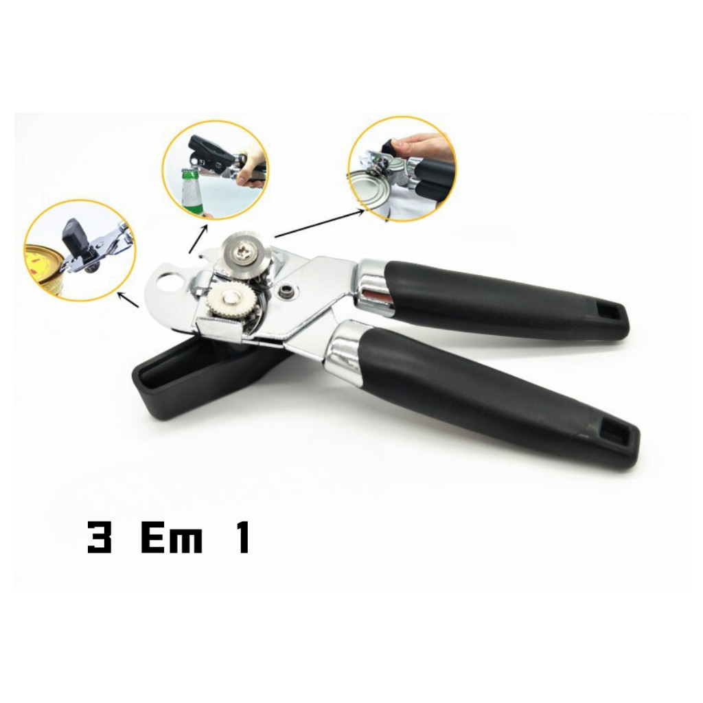 Abridor De Lata 3 Em 1 Multifuncional Garrafa Mani