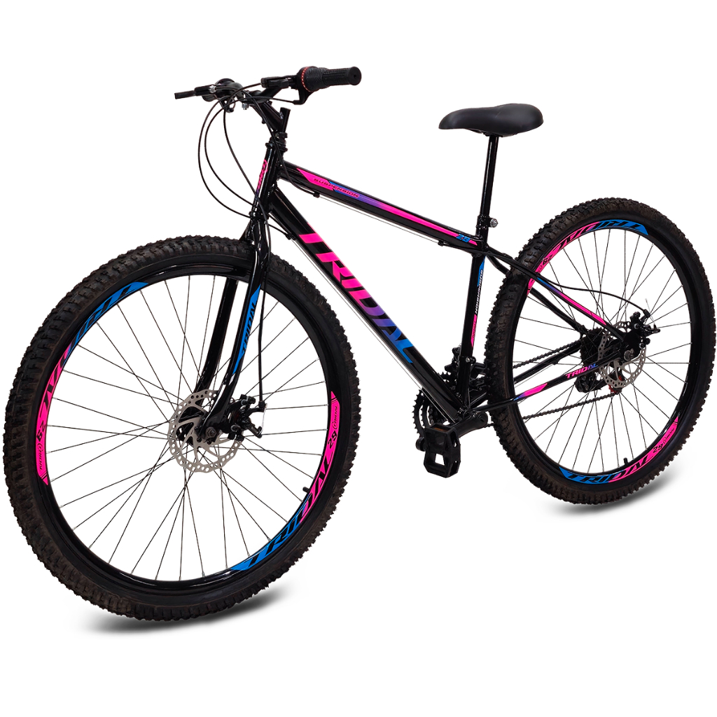 Bicicleta Aro 29 MTB Aço 21 Marchas Freio a Disco