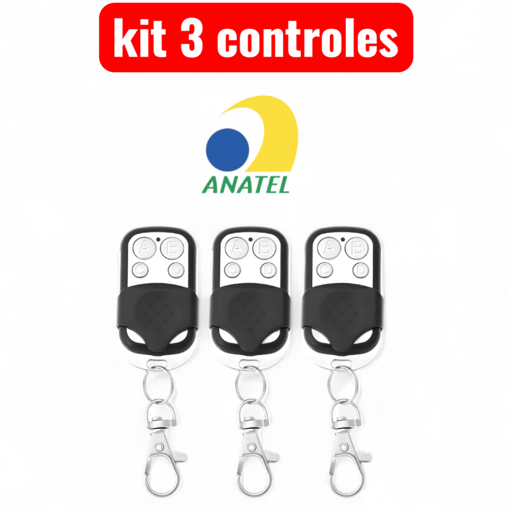 Kit com 3, 2 e 1 Controle Remoto Universal para Po