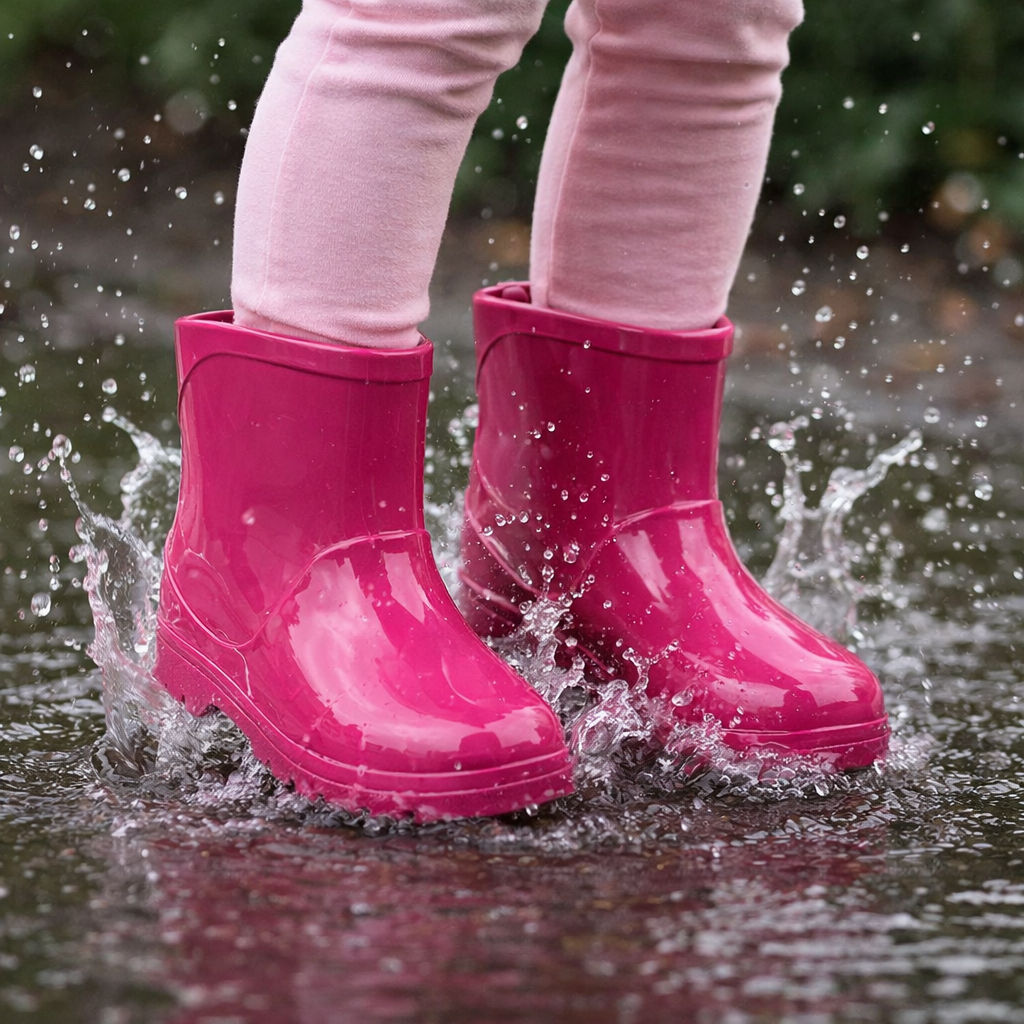 Galocha Infantil Menina Bota Chuva Cano Curto Impe
