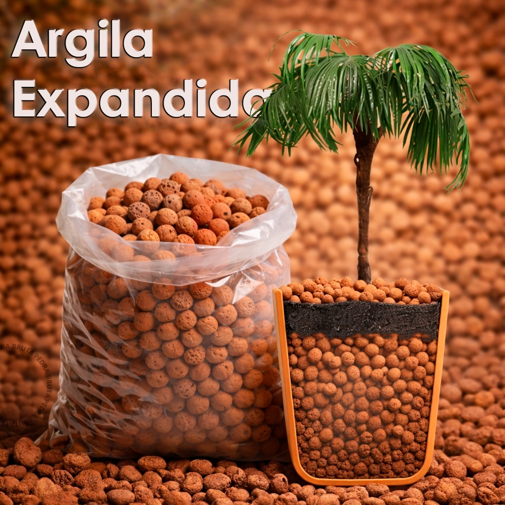 Argila Expandida 2L 4L 6L 8L ou 10 Litros Natural 