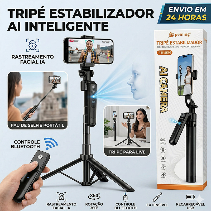 Tripé Estabilizador Inteligente Peining Original 