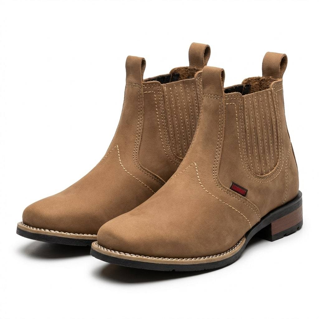 Botina Masculina Bota em Couro Legitimo Confortave