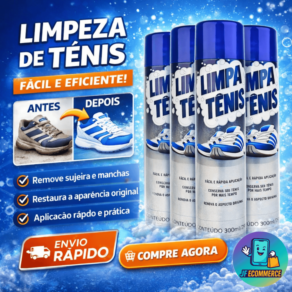 Limpa Tênis Branco Colorido Espuma Mágica Limpa 