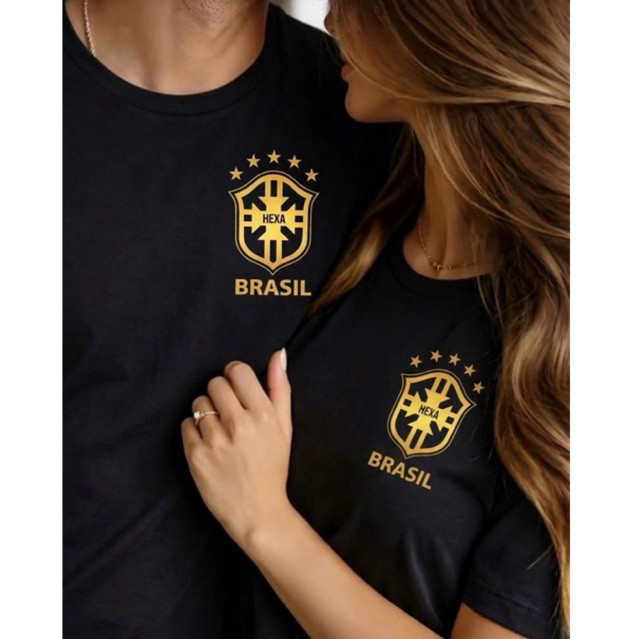 KIT 2 Camisa Casal personalizada de Time Foto Bras