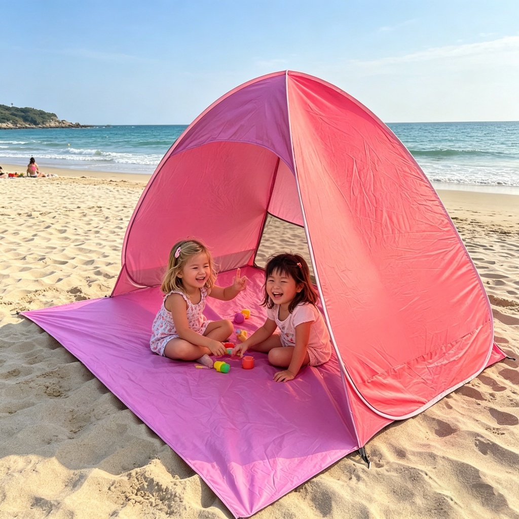 Toldo de Barraca de Praia Portátil e Instantânea