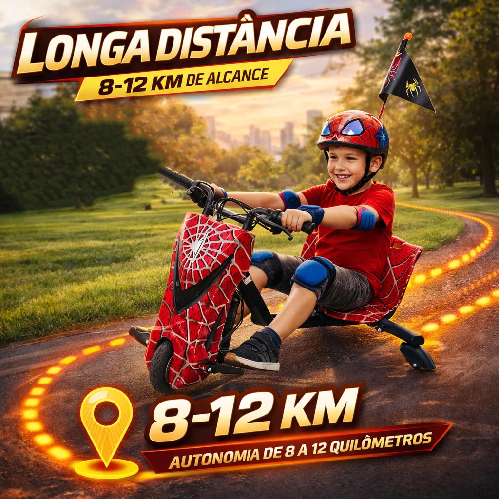 Triciclo elétrico de drift de 6.5(8) polegadas cr