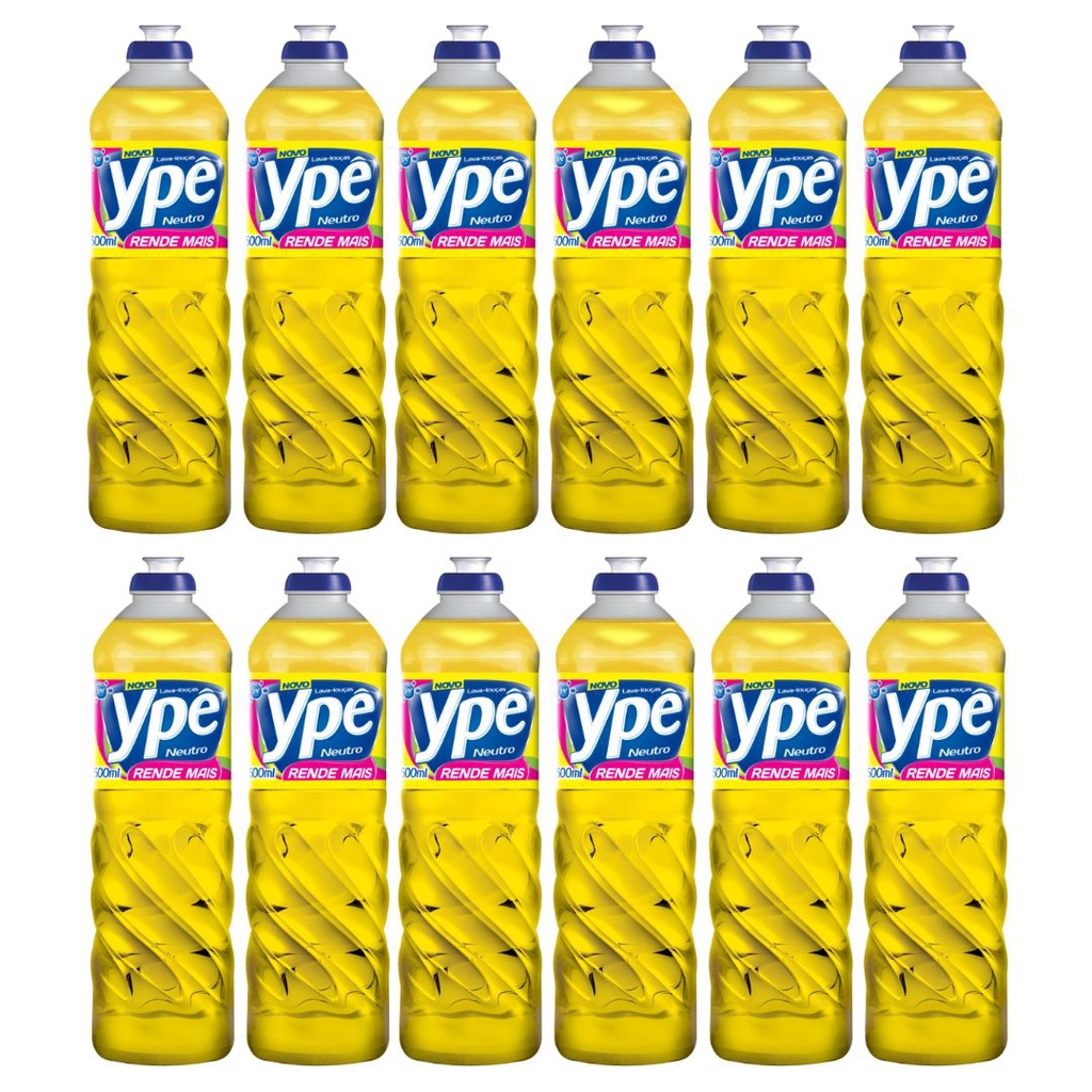 Detergente Líquido Ypê – Kit com 12 frasco