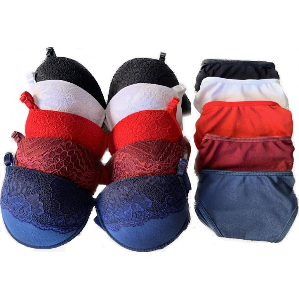 Kit até 10 Conjuntos Lingerie Calcinha e Sutiã C