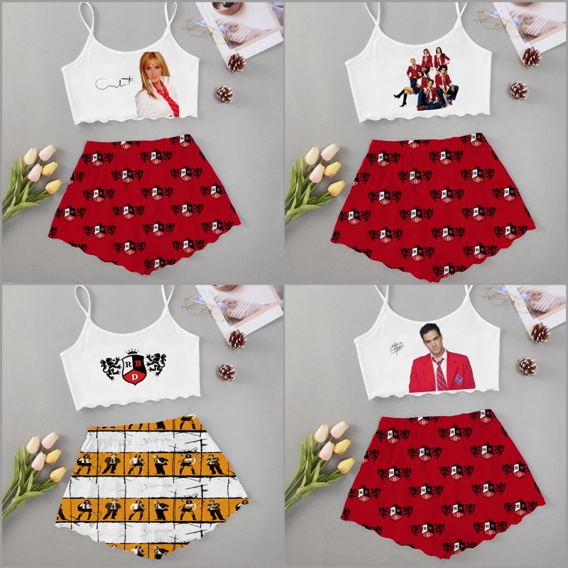 Pijama RBD Cropped Ondinha – Rebelde Baby Do