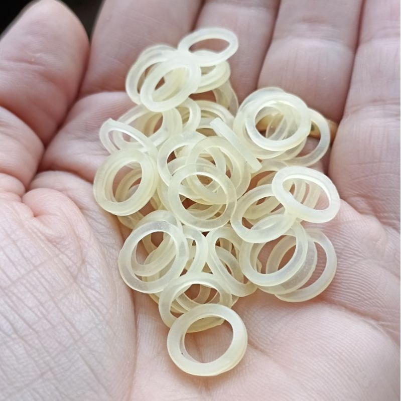 100 – Borrachinhas para laço pet, elástico