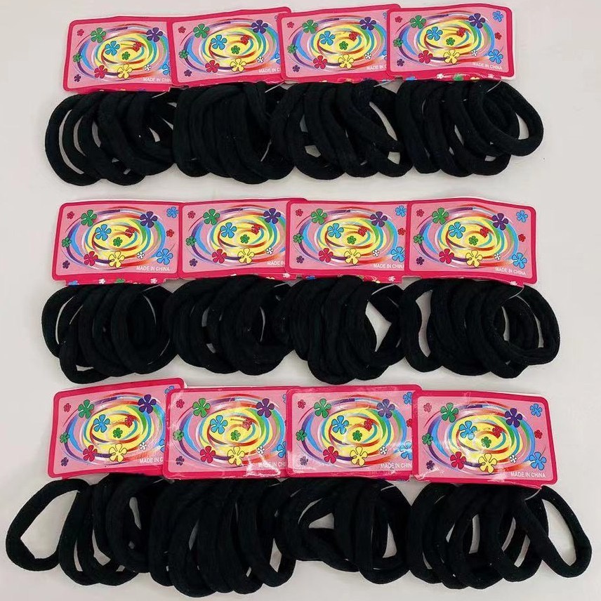 KiT 72 Elástico Rabico Para Cabelo Tipo Pacote &#