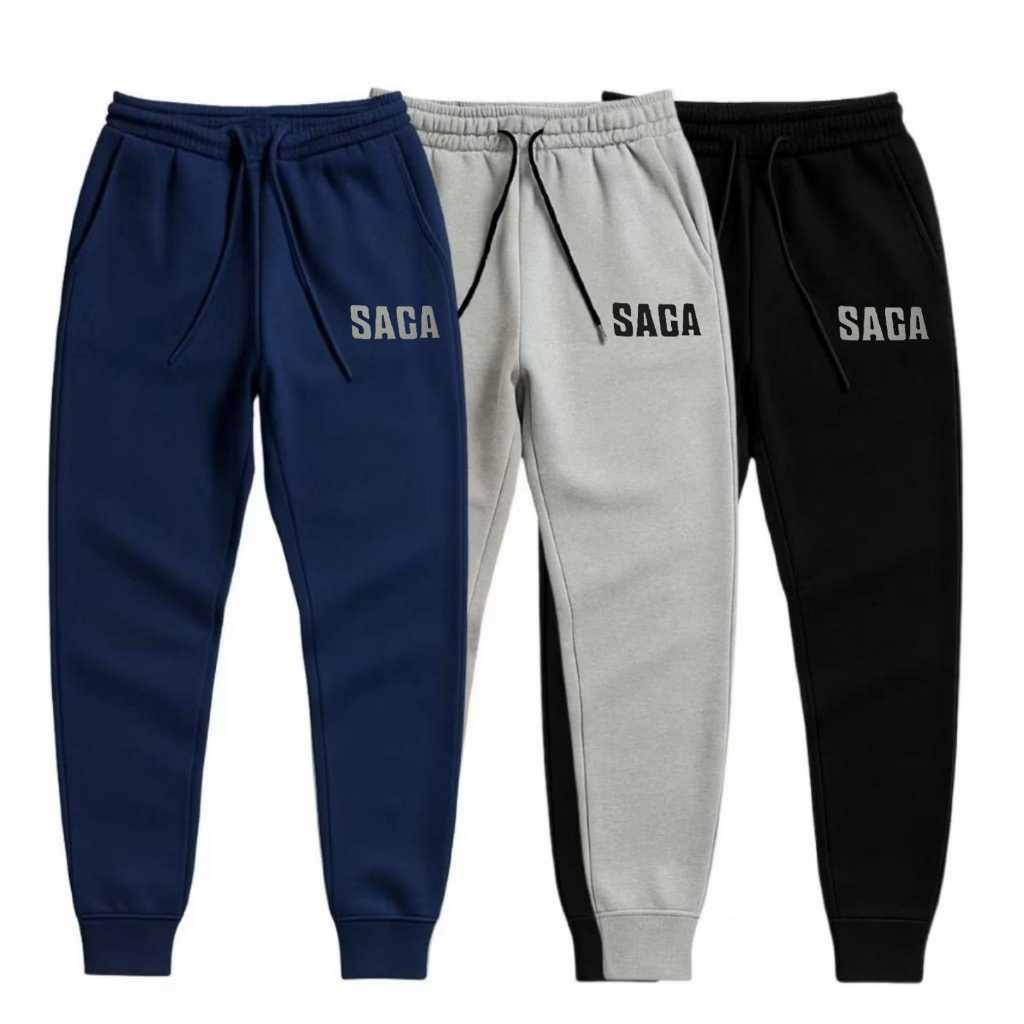 kit 2 Calças Saga Moletom Masculina Algodão Trei