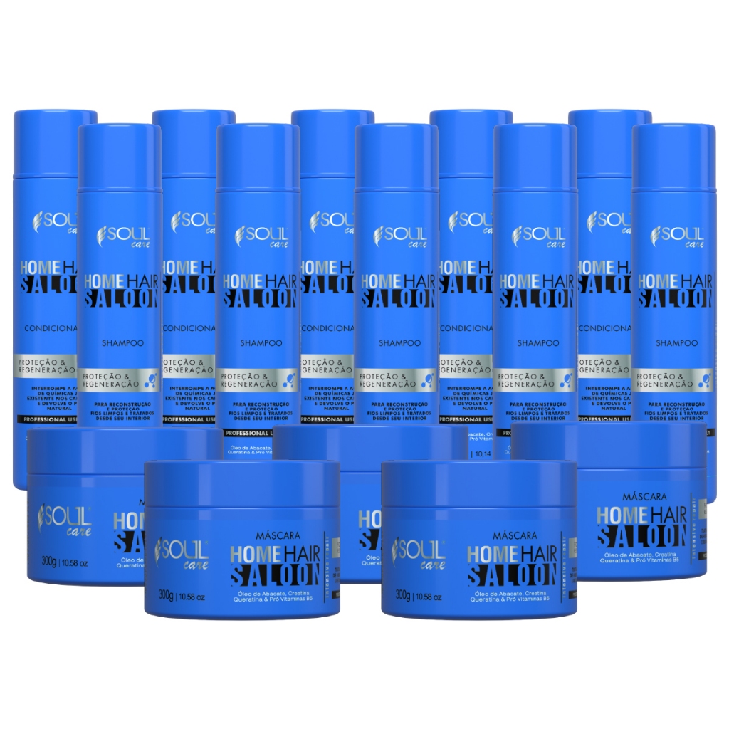 Kit 15 Produtos Cabelo Soul Care Profissional | Sh