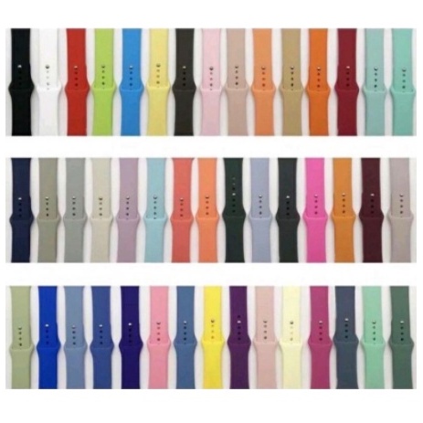 Pulseira de silicone para Smartwatch 44mm 40mm 38m