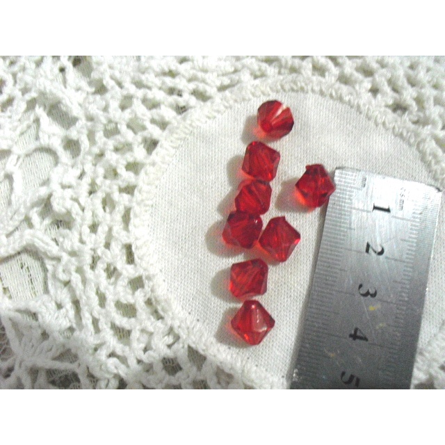 miçanga balão vermelho 10 pçs